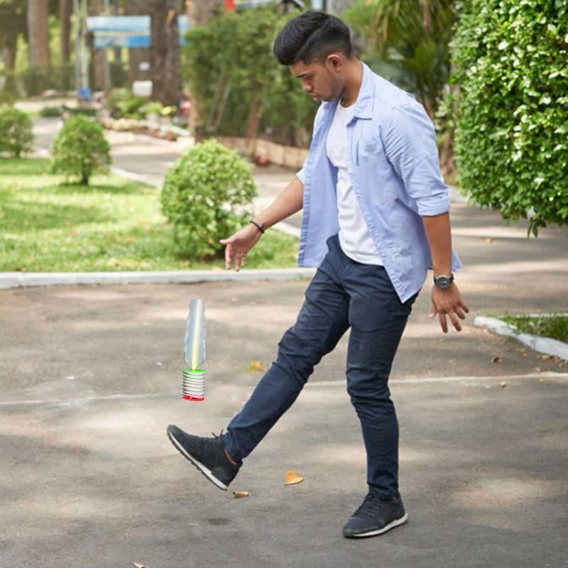 CHAANG 2PCS Jianzi Shuttlecock Kick Da CAU Shuttlecock Colorful Vietnamese Jianzi Shuttlecock Feather Foot for Improving Leg Muscle Strength and Body Flexibility Sports Indoor Outdoor - Image 5